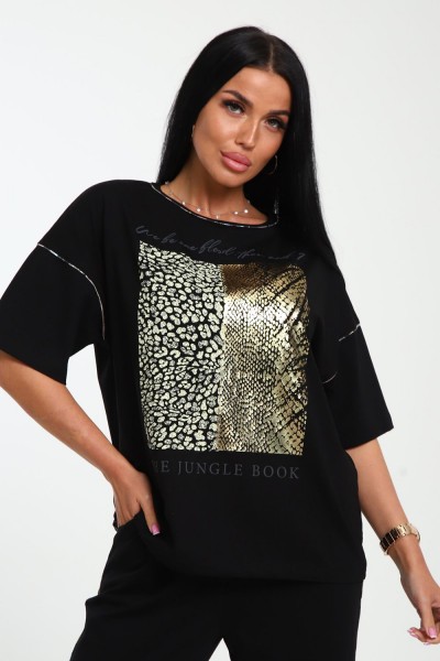 Футболка женская 238 - черный (НТ) Футболка женская 238 - черный (НТ)