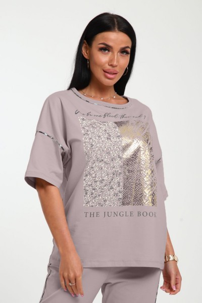 Футболка женская 238 - пудровый (НТ) Футболка женская 238 - пудровый (НТ)