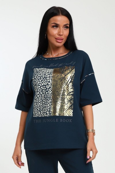 Футболка женская 238 - изумрудный (НТ) Футболка женская 238 - изумрудный (НТ)