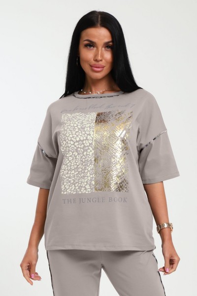 Футболка женская 238 - бежевый темный (НТ) Футболка женская 238 - бежевый темный (НТ)