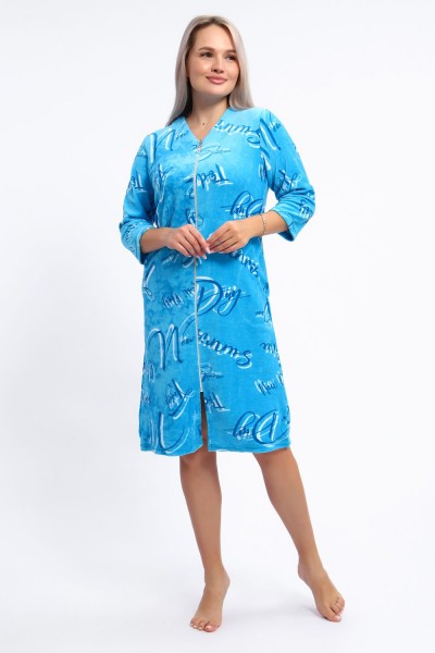 Халат 01 Бренд Rozhkova KV - голубой (НТ) Халат 01 Бренд Rozhkova KV - голубой (НТ)