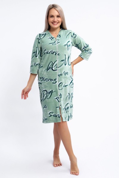 Халат 01 Бренд Rozhkova KV - оливковый (НТ) Халат 01 Бренд Rozhkova KV - оливковый (НТ)