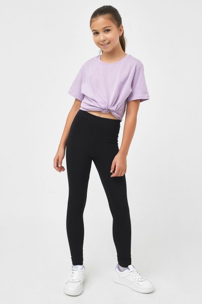 Леггинсы для девочек 147719 - черный (НТ) Леггинсы для девочек 147719 - черный (НТ)