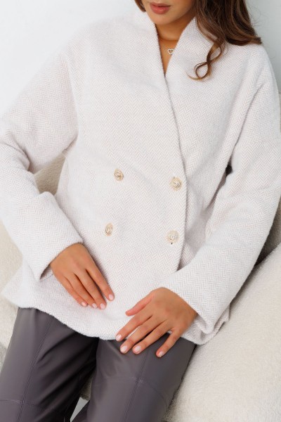 Кардиган оверсайз с поясом 427 - беж,сер (НТ) Кардиган оверсайз с поясом 427 - беж,сер (НТ)