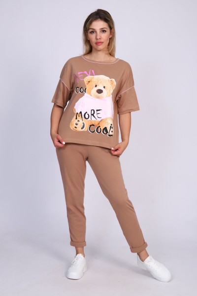ТК 360 мишки Пижама - коричневый (НТ)