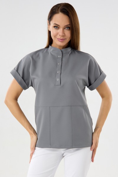 Куртка женская 401 Вискоза серый (СтБ)  