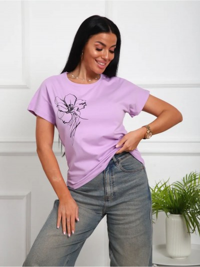 Футболка с рисунком Арт. 790 - розовый (НТ) Футболка с рисунком Арт. 790 - розовый (НТ)