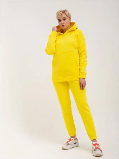 Брюки женские футер 3-х нитка арт. 1040 - желтый (НТ) Брюки женские футер 3-х нитка арт. 1040 - желтый (НТ)