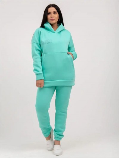 Брюки женские футер 3-х нитка арт. 1040 - ментол (НТ) Брюки женские футер 3-х нитка арт. 1040 - ментол (НТ)