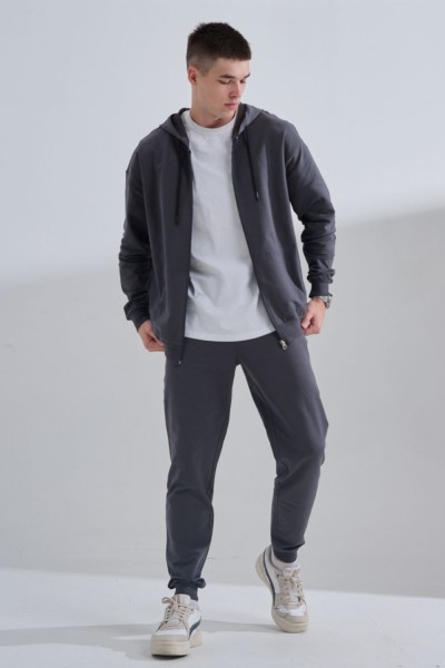 Костюм мужской на молнии 14477 - графит (НТ)