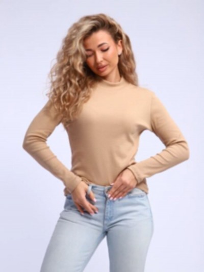 Женская водолазка арт. 1071 - бежевый (НТ)