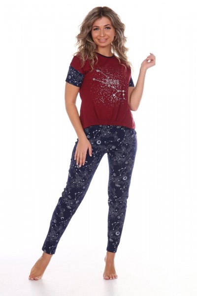 2021 - пижама бордовый (ИК)