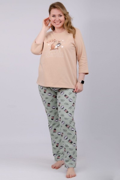 Пижама Макиато - пудровый (НТ)