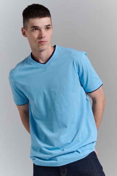 Футболка мужская 14490 - светло-голубой (НТ)