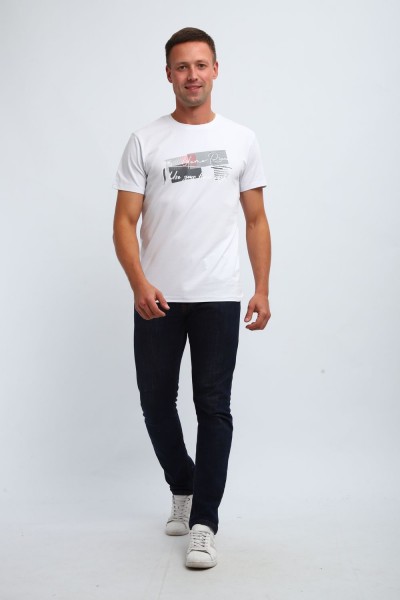 Футболка мужская 058 - белый (НТ)