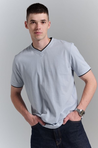 Футболка мужская 14490 - светло-серый (НТ)