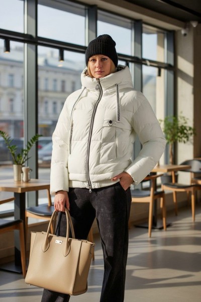 Демисезонная куртка, арт. Н3039, Евро-зима - белый (НТ)