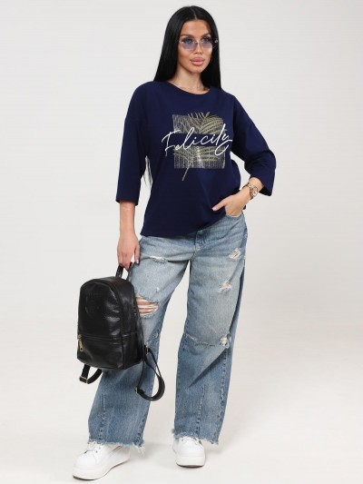 Хоста - футболка чернильный (ИК) Хоста - футболка чернильный (ИК)