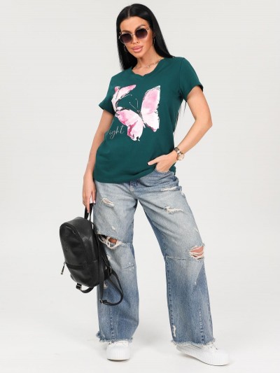 Поликсена - футболка изумрудный (ИК) Поликсена - футболка изумрудный (ИК)