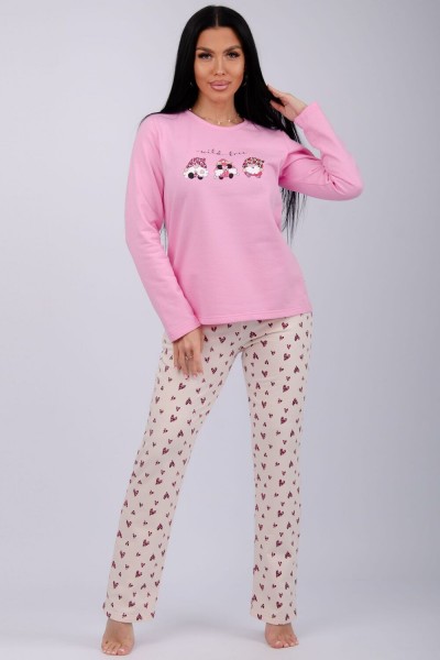 Пижама Гномы - розовый (НТ)