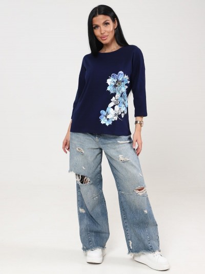 Мимулус - футболка чернильный (ИК) Мимулус - футболка чернильный (ИК)