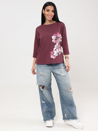 Мимулус - футболка лиловый (ИК) Мимулус - футболка лиловый (ИК)