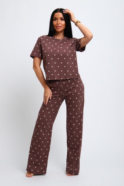 Пижама женская 309 - коричневый (НТ)