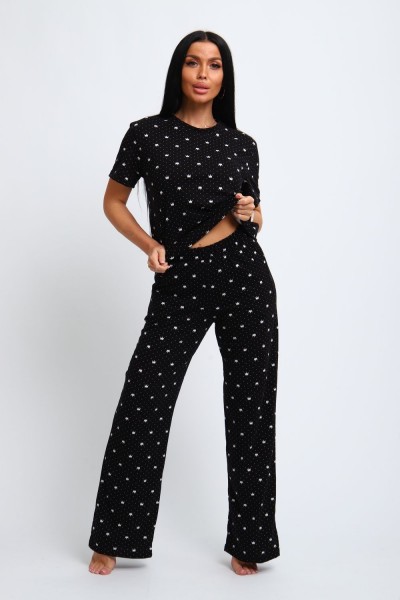 Пижама женская 308 - черный (НТ)