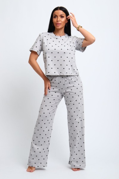 Пижама женская 307 - светло серый (НТ)