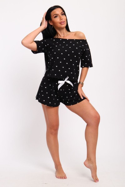 Пижама женская 297 - черный (НТ)