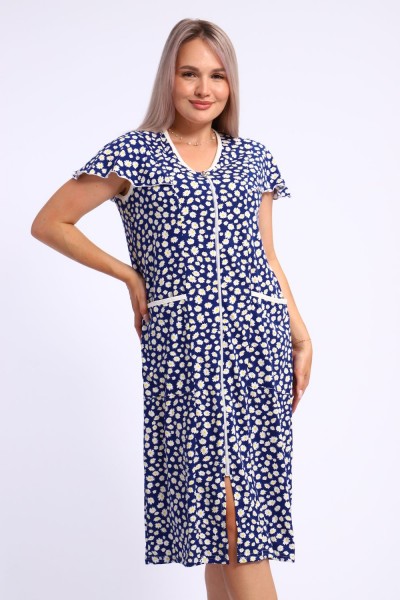 Халат женский 274 - темно-синий (НТ) Халат женский 274 - темно-синий (НТ)