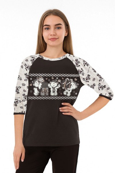 Женский джемпер 1 - коричневый (НТ) Женский джемпер 1 - коричневый (НТ)