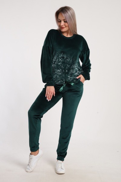 633 Костюм Зимушка - изумрудный (НТ)