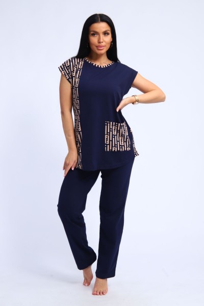 Костюм женский 345 - темно-синий (НТ)