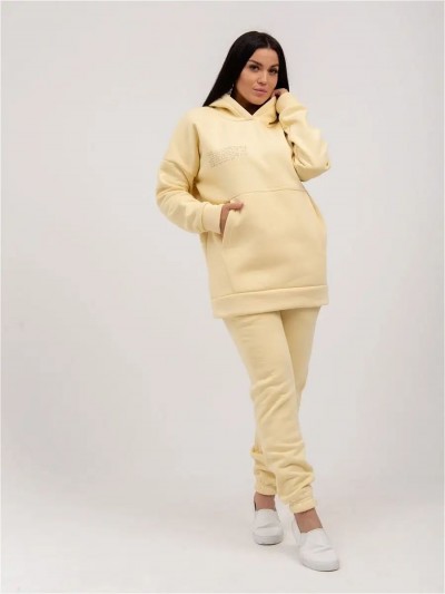 Брюки женские футер 3-х нитка арт. 1040 - светло-бежевый (НТ) Брюки женские футер 3-х нитка арт. 1040 - светло-бежевый (НТ)