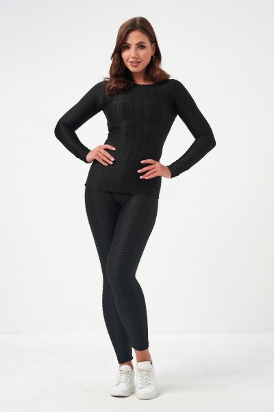 52720 Костюм женский спорт - черный (НТ)