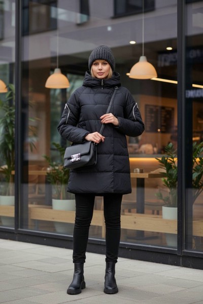 Демисезонная куртка ДемиКарман, арт. Н15 - черный (НТ)