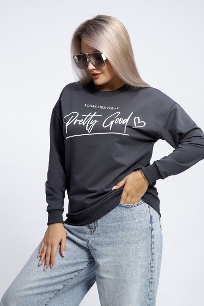 Толстовка 80048 - темно-серый (НТ)