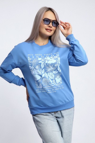 Толстовка 80047 - голубой (НТ)