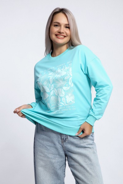 Толстовка 80047 - ментол (НТ)