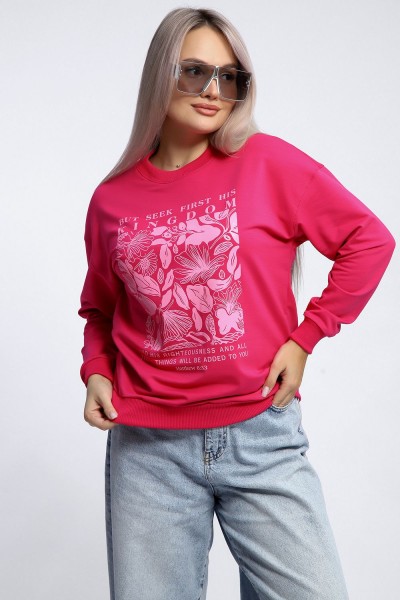 Толстовка 80047 - фуксия (НТ)