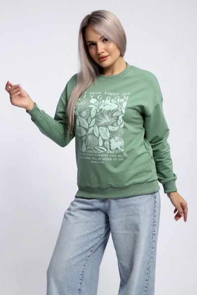 Толстовка 80047 - фисташка (НТ)