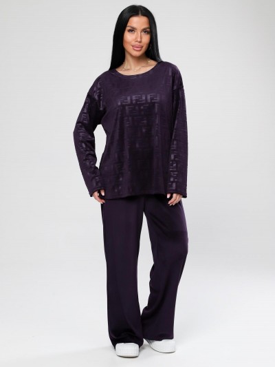 Чарлот-Жаккард - костюм сливовый (ИК)