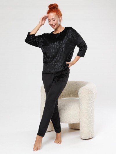 Вениса-Жаккард - костюм черный (ИК)