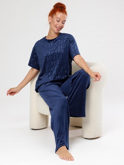 Элнора-Жаккард - костюм синий (ИК)