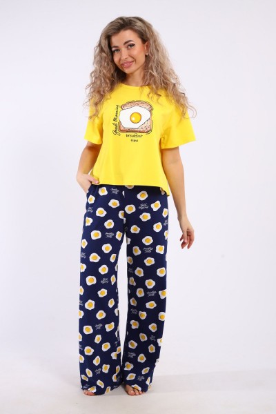 Костюм домашний арт. КД-00-007 - желтый-яичница (НТ)