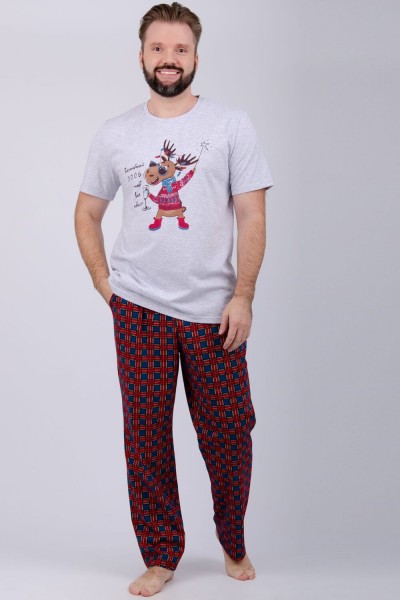 Пижама Приколось 3 - светло-серый меланж (НТ) Пижама Приколось 3 - светло-серый меланж (НТ)