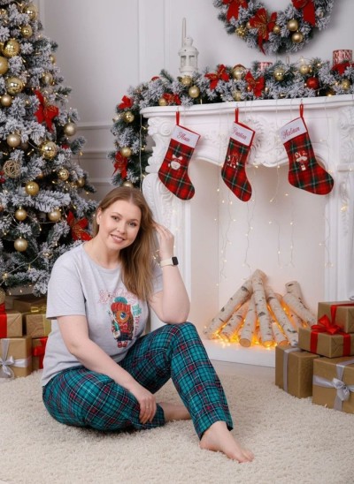 Пижама Маруся 2 - светло-серый меланж (НТ)