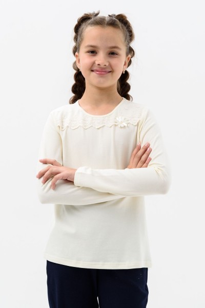 Мимоза блузка длинный рукав - экрю (НТ) Мимоза блузка длинный рукав - экрю (НТ)