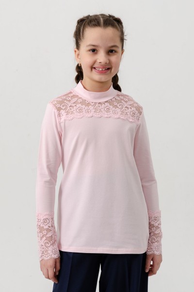 Кружевница блузка детская - розовый (НТ) Кружевница блузка детская - розовый (НТ)